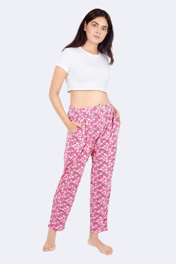 Pink Heart Print Pajama