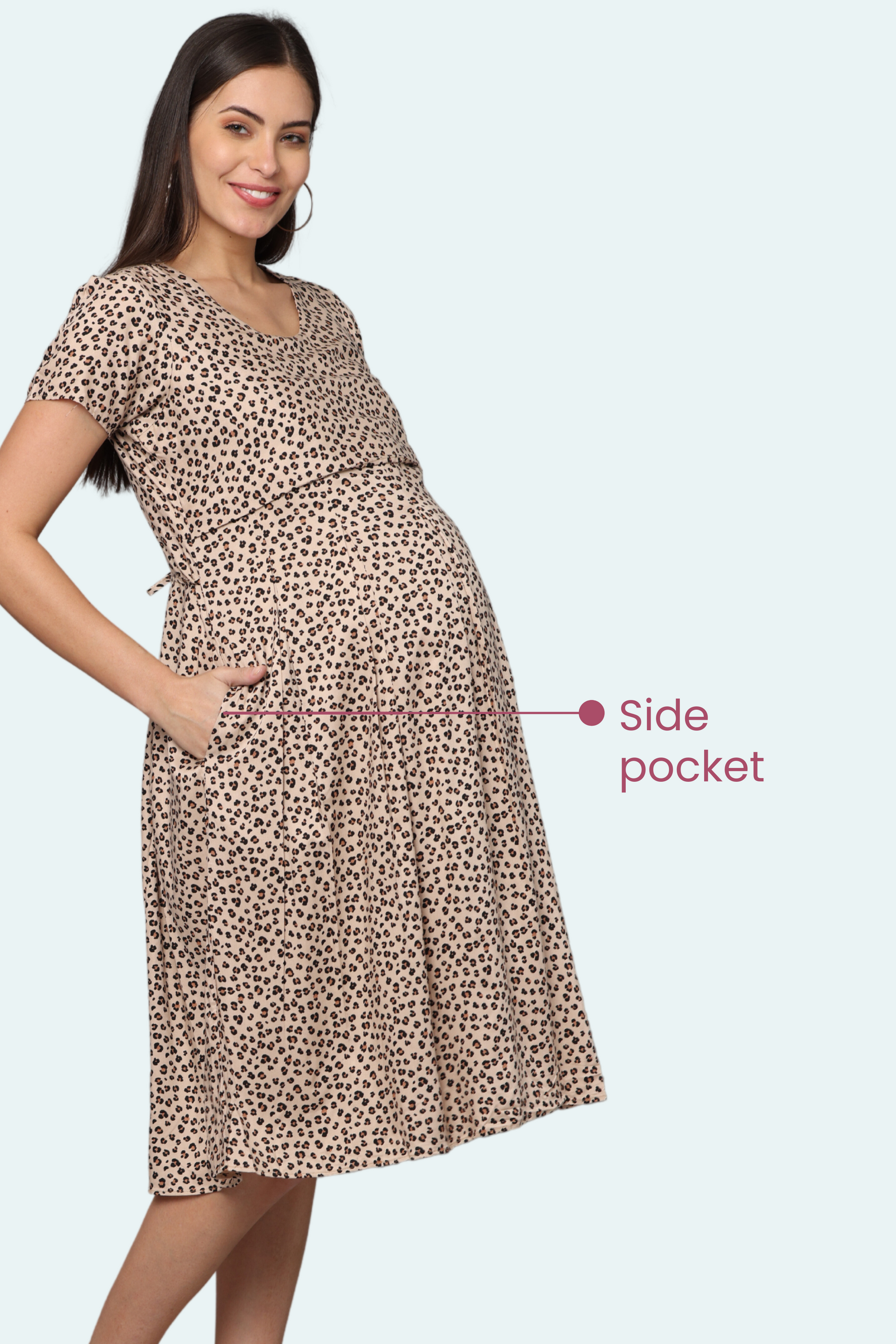 Maternity Dress With Side pocket