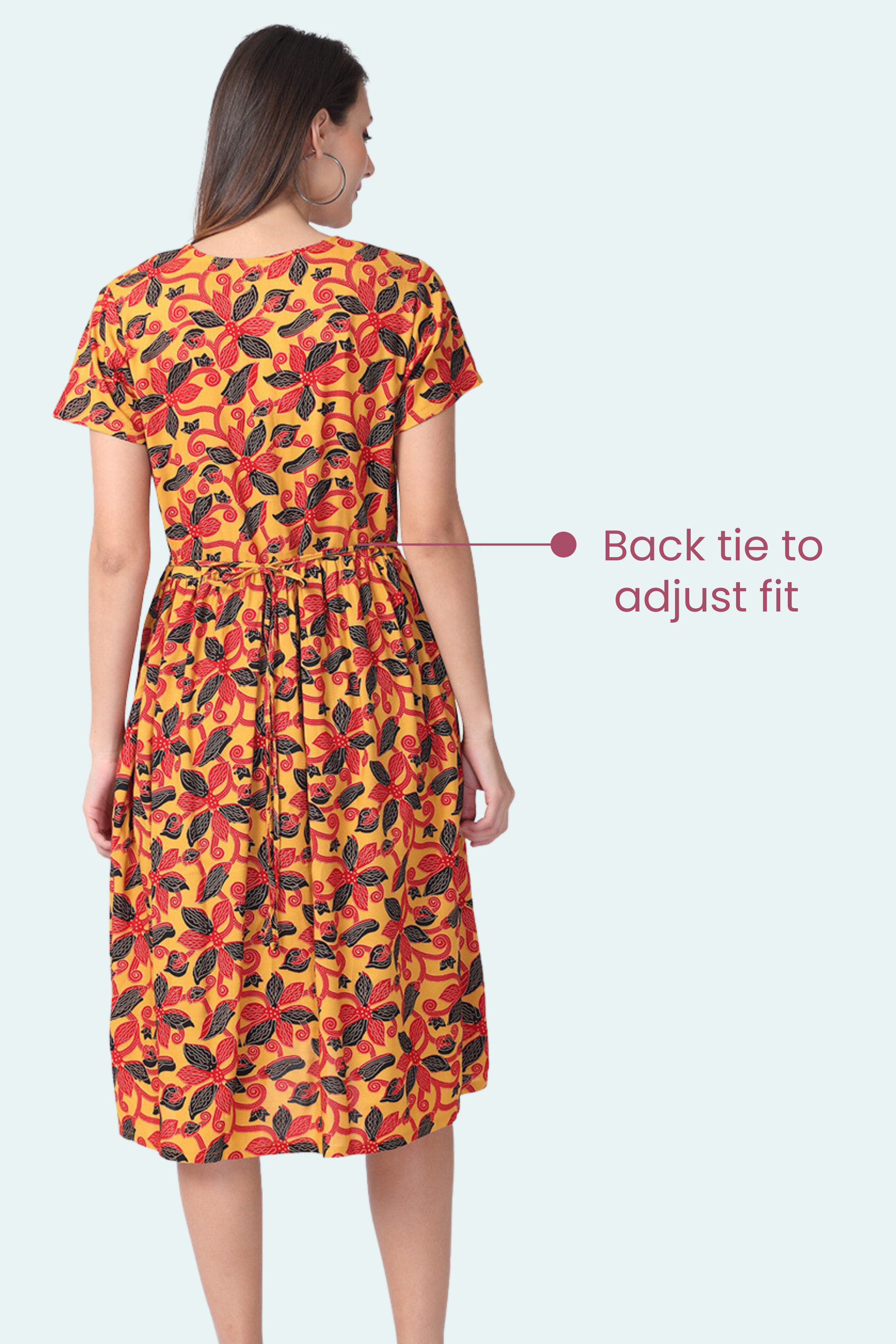 Feeding Dress With Back Tie To Adjust Fit