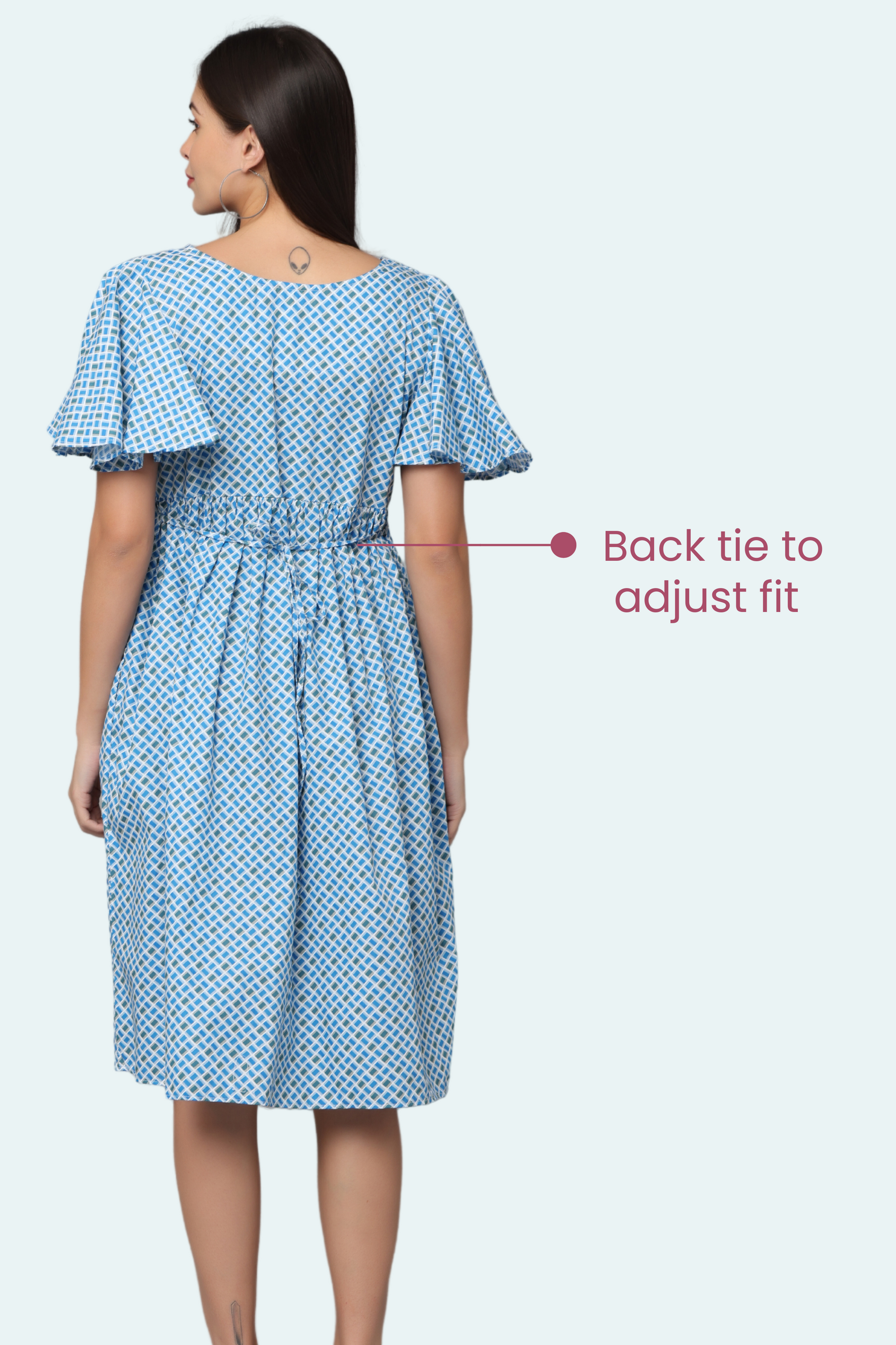 Feeding Dress With Back Tie To Adjust Fit
