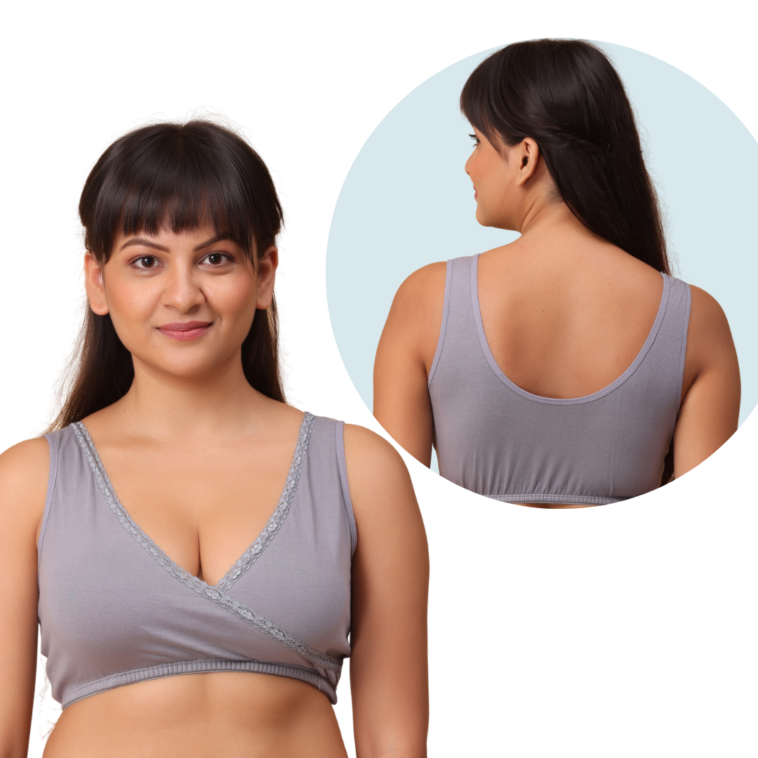 Morph Maternity Feeding Bras | Non Padded & Non Wired | Drop Cup for Easy  Feeding | Nursing Bra with Comfy Shoulder & Waist Elastic | Adjustable