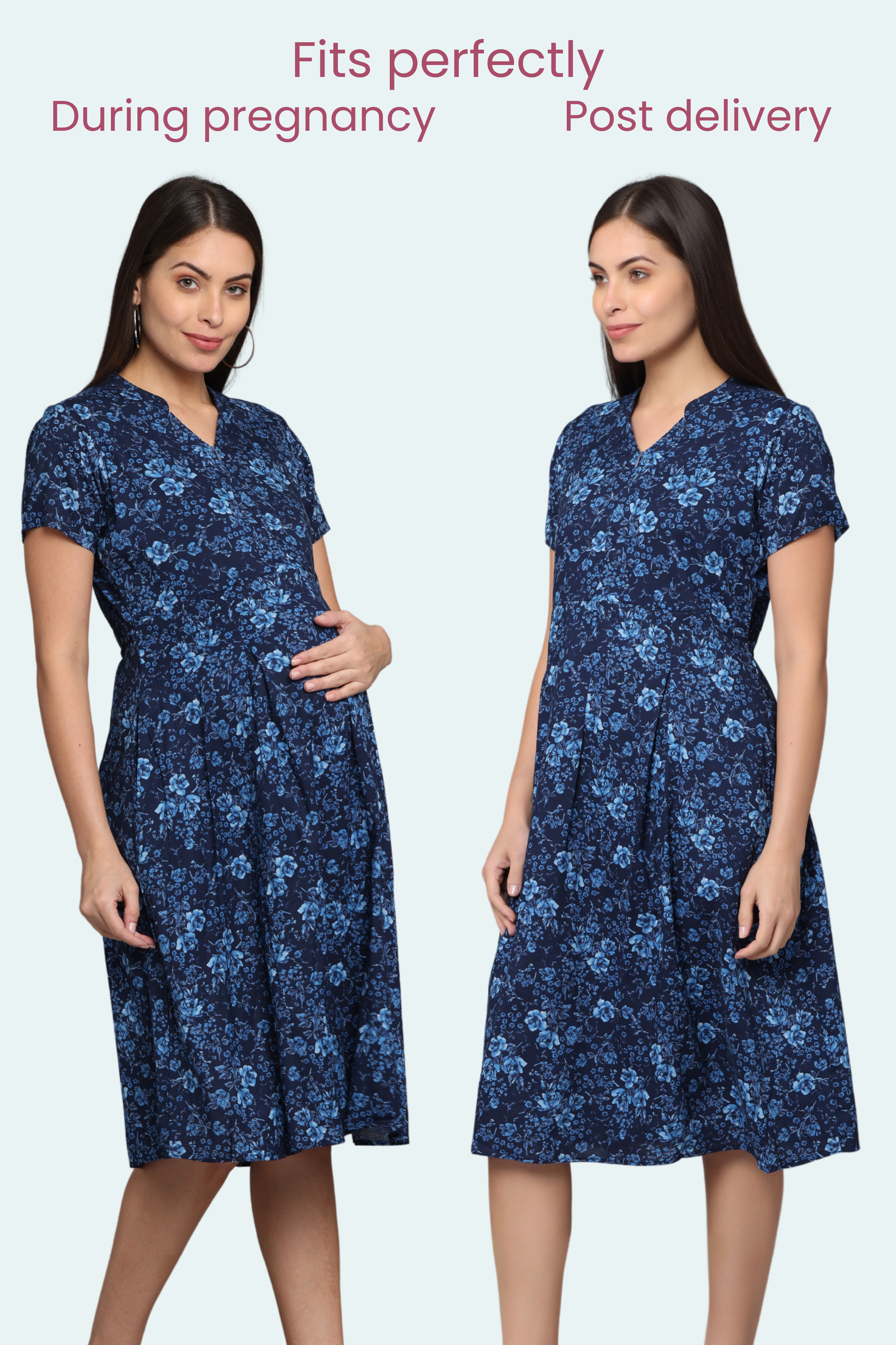 Lace Sleeve Maternity Dress - Sexy Mama Maternity